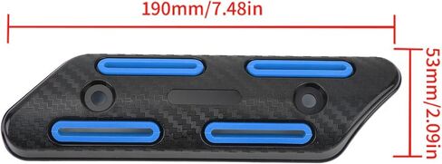 Exhaust Pipe Thermal Protector, Exhaust Pipe Thermal Protector Universal Stylish Wearproof for Motorcycles for Scooters (Blue), BusoThyctw3hna0p-15 in Kuwait