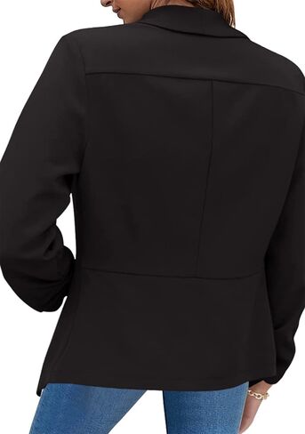 BOFETA Women Lightweight Long Sleeve Blazer Open Front Business Blazer Notched Collar Work Office Blazer in Saudi Arabia