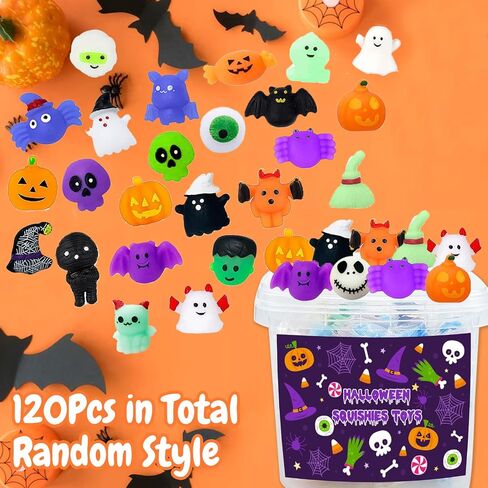 120Pcs Mochi Squishies Toys, Kawaii Squishies Bulk for Kids Party Favors, Squeeze Toys for Stress Relief, Classroom Prizes, Goodie Bag Stuffers, Party Bag Filler, Birthday Gifts (Random) in Kuwait