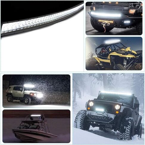 YITAMOTOR 120W LED Light Bar أحمر 24 بوصة Spot Flood Combo LED شريط ضوء العمل مع تسخير الأسلاك ضوء القيادة على الطرق الوعرة متوافق مع سيارات الدفع الرباعي والشاحنات والسيارات والمركبات ATV و4x4 و4WD والقارب in Saudi Arabia
