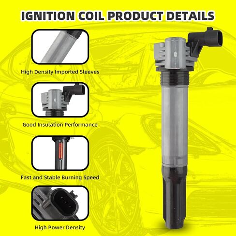 Set of 4 Ignition Coils Pack UF781 3052059B013 & 4 PCS Iridium Spark Plugs Compatible with Honda Accord CR-V Civic Insight RDX 2017-2021 1.5L 2.0L in Kuwait