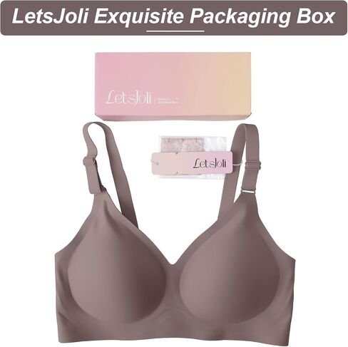 Push Up Seamless Bras for Women No Underwire Support and Lift V Neck Wireless Full Coverage Bralettes Everyday Bras in Saudi Arabia