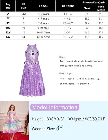 GRACE KARIN Girls Sequin Party Dress Cute Girls Formal Princess Midi Dress for Wedding (6-14Y) in Saudi Arabia