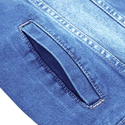 LZLER Denim Jacket Men American Flag Trucker Jackets Classic Slim Fit Jean Jacket for Men in Kuwait