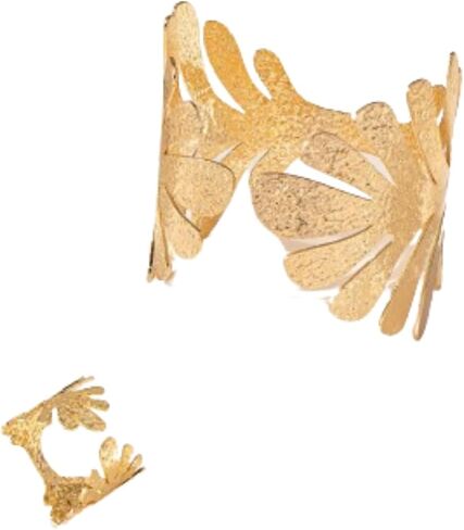 Chunky Gold Cuff Bracelets Wide Cuff Bangle Bracelet Flower Butterfly Leaf Peace Sign Star Open Chunky Cuff Bracelet Wrist Cuff Wrap Bracelet for Women Girls in Saudi Arabia
