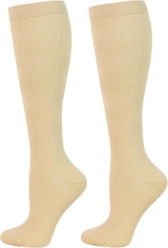 2 Pairs Compression Socks for Women Men Circulation-Best Support for Nurses,Running,Athletic,Travel in Saudi Arabia