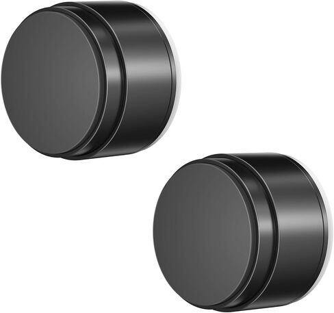 Door Stoppers for Wall Protector with Adhesive, Aluminum Door Knob Wall Protector, Spring Shock Absorption Technology, Door Bumpers for Walls, 1.38" Diameter, 0.94" Thickness in Saudi Arabia