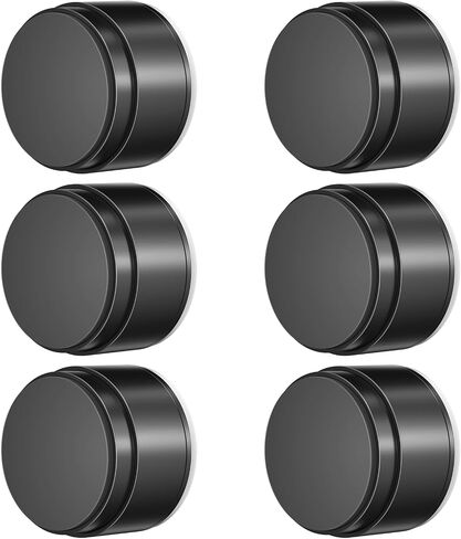 Door Stoppers for Wall Protector with Adhesive, Aluminum Door Knob Wall Protector, Spring Shock Absorption Technology, Door Bumpers for Walls, 1.38" Diameter, 0.94" Thickness in Saudi Arabia