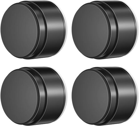 Door Stoppers for Wall Protector with Adhesive, Aluminum Door Knob Wall Protector, Spring Shock Absorption Technology, Door Bumpers for Walls, 1.38" Diameter, 0.94" Thickness in Saudi Arabia