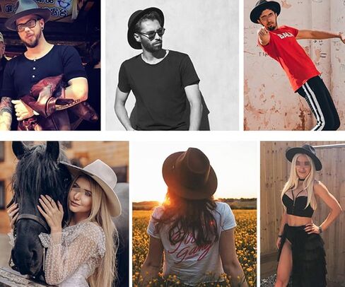 قبعة فيدورا كلاسيكية للرجال من اللباد على شكل دمعة فيدورا قبعة مانهاتن تريلبي فيدورا باللون الأسود in Kuwait