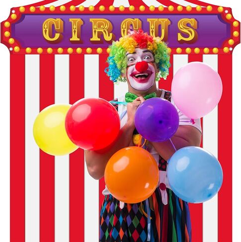 Halloween Circus Carnival Party Decorations Circus Tent Decorations Porch door Banner Creepy Horror Party Awning Hanging Eve Circus Theme Party Photo Props Decorations in Saudi Arabia