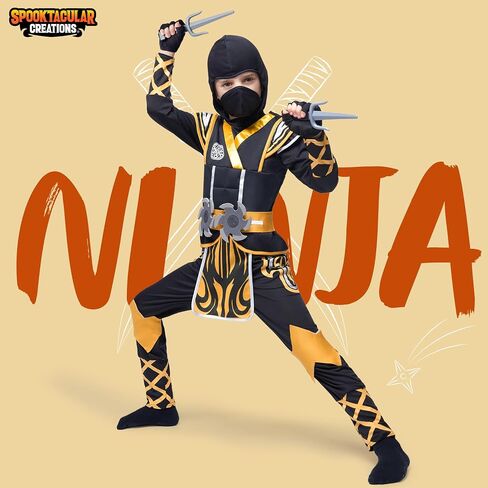 أزياء النينجا الخضراء من Spooktacular Creations للأولاد في الحفلات التي تحمل عنوان النينجا، أزياء الهالوين، لعب أدوار النينجا in Kuwait
