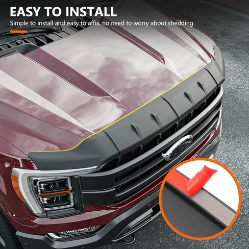 واقي غطاء محرك السيارة powoq متوافق مع 2021-2024 Ford F150 غطاء محرك السيارة منحرف غطاء محرك السيارة لملحقات 2021 2022 2023 2024 Ford F150 (واقي غطاء محرك السيارة) in Kuwait