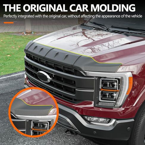 واقي غطاء محرك السيارة powoq متوافق مع 2021-2024 Ford F150 غطاء محرك السيارة منحرف غطاء محرك السيارة لملحقات 2021 2022 2023 2024 Ford F150 (واقي غطاء محرك السيارة) in Kuwait