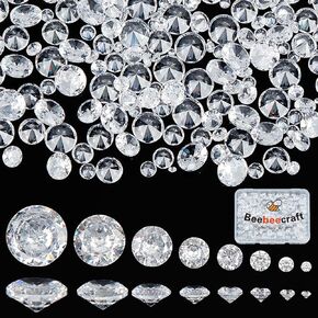 Beebeecraft 1 Box 400Pcs A Cubic Zirconia Stone Grade 8 Size Pointed Back Cabochons for Ring Earring Bracelet Art Jewelry Making