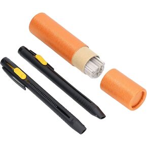 2pcs Tailors Chalk Pen with 20pcs Pen Refill, Sewing Fabric Chalk Marker Erasable Natural Fading Tailored Liner Pen Sewing Accessories and Supplies for Sewing, Glass, Ceramics, Furniture, Marking