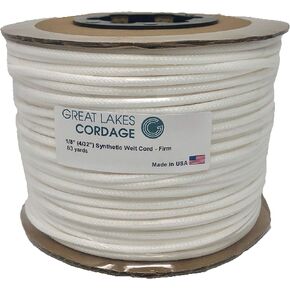 4/32" Firm Synthetic Upholstery Welt Cord, Braided (83 Yards)