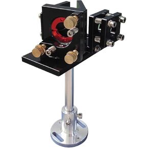 Beam Combiner Base with First Mirror Mount Dia.25mm & 1Pcs Beam Combiner Dia.25mm & 1Pcs 5V Red Pointer Dia.12mm for CO2 Laser Cutter Engraving Machine