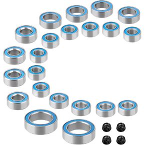 22PCS RC Bearing Kit Steel Sealed for TRX4M TRX4MT High Trail K10 F150 Defender Bronco 1/18 RC Crawler & Monster Truck Upgrade Parts