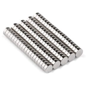 Small Round Disc Magnets 5x2mm - Magnetic Fastener Craft Tool DIY Miniature Holder Mini Disk Magnet N52 (100 Pack)