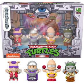 Little People Collector Teenage Mutant Ninja Turtles: Villains Special Edition Figure Set for Adults & Fans in Display Box