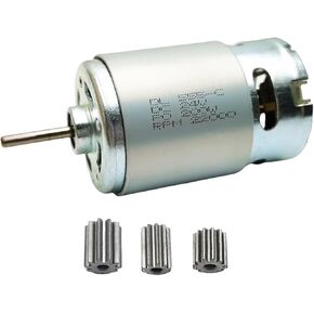24V 555 12000RPM Electric Motor High Speed DC Drive Engine Upgrade for Ride On Car Replacement Parts SUV Truck Gearbox Motor Connect Accessories (1Pcs 24V 555 12000RPM) in Kuwait