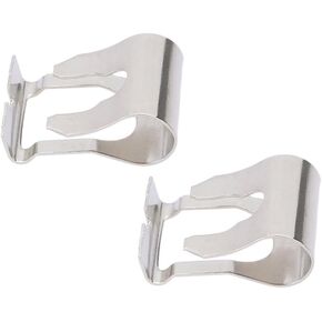 2Pcs Silver Windscreen Wiper Linkage Clip, Wiper Linkage Motor Repair Clip Kit, Wiper Arms Repair Clip KitWiper Motor Transmission and Linkage Assemblies,Automotive,Windshield Wipers and Washers