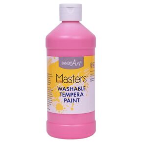Handy Art Little Masters Washable Tempera Paint, Pink, 16 oz, (RPC211722)