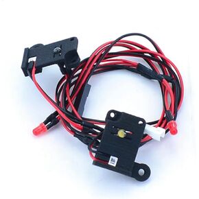 Trx4m k10 Light Kit, RC car Roof Light/Front Rear LED Light for Traxxas 1/18 Trx4m K10 RC Crawler Car Upgrade Parts(RC Front Rear LED Lights)