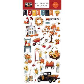 Fall Fun 6x13 Chipboard Accents