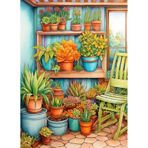 Fotasmua Paint by Numbers Kits for Adults Beginner - Flowers in Bottle Adults Paint by Number Kits on Canvas, DIY Flowers Easy Acrylic Oil Painting Kits Crafts for Home Wall Decor 16 x20 Inch