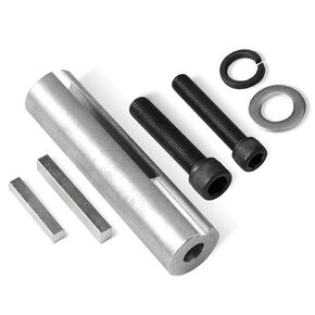 Extended 1 to 1 1/8 inch 1/4" Key Gas Engine Pulley Crank Shaft Sleeve Adapter