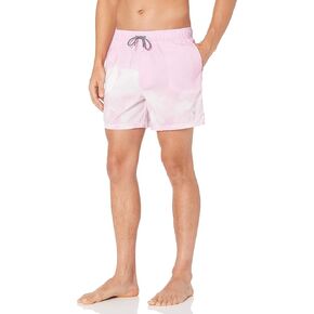 GUESS Men's Standard Net Lined with Drawstring Swim Trunk