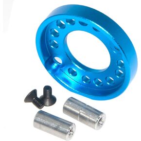 حامل المحرك متوافق مع Tamiya TA01 TA02 DF01 ترقية RC سيارة سبائك الألومنيوم محرك تثبيت جزء قوس (أزرق)