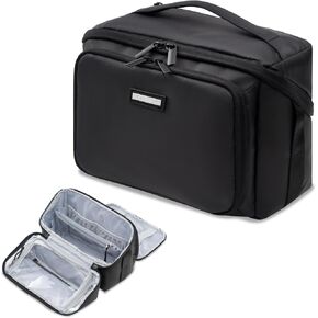 Everfun Travel Toiletry Bag for Men and Women Dopp Kit Wide Open Makeup Cosmetic Organizer Water-resistant Shaving Bag for Toiletries Accessories