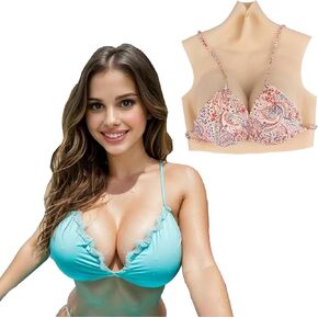 Silicone Breast Forms Breastplates Fake Breasts C-G Cup Silicone Breast Plates for Drag Queen