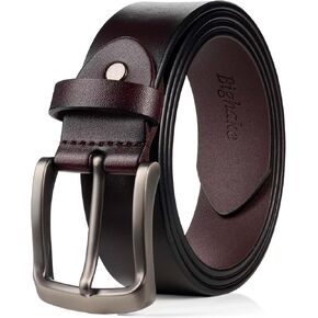 Mens Belt Genuine Cow Leather Dress Casual Heavy Duty Classic Handmade belt for men Size
