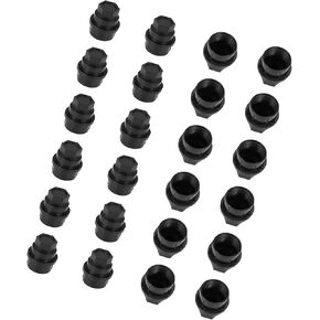 24pcs Wheel Lug Nut Covers 15646250 for Chevroet for GMC 1500 2500 Sierra Suburban Tahoe Yukon Pickup 711-025 611-607 99956 Truck Lug Nut Cap Covers M28 x 2 Black Anti Scratch Durable Material