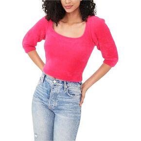 بلوفر Free People Moonbeam 3/4 بأكمام منتفخة بلوفر Raspberry Pop MD (للنساء 8-10) in Saudi Arabia