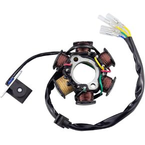 6-Coil Magneto Stator Ignition Generator Aftermarket Replacement Parts Fit for GY6 50cc 70cc 90cc 110cc 125cc Moped ATV Dirt Bike.