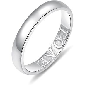 925 Sterling Silver Rings for Women - Secret Love Ring Promise Ring Wedding Band Jewelry Birthday Gifts for Women Wife Girlfriend