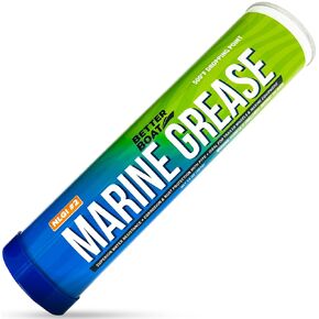 2PK Better Boat Marine Grease Tube 14 oz Wheel Bearing Grease, Boat Trailer Bearing Grease Waterproof High Temp Cap Packer Cartridges for Grease Gun NLGI 2-2 Pack 14oz Cartridge