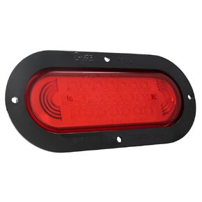Grote 53622 Supernova Oval LED Stop Tail Turn Light - Black Theft-Resistant Flange, Red