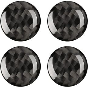 Carbon Fiber Inner Door Lock Botton Sticker Decal Interior Trim Cover for Chevrolet Camaro 2016 2017 2018 2019 2020 Decoration Accessories(2PCS Black)