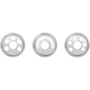 GG Grand General 67817 Chrome Plastic Ac Control Knob Cover Set, FL Cascadia 2008+