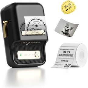 NIIMBOT B21 Label Maker for Gift, Portable Bluetooth Label Printer for Small Business, Label Maker with Tape for Barcode, Clothing, Retail, Bakery, Mailing, Candles, Jewelry, Craft Organizing, Green