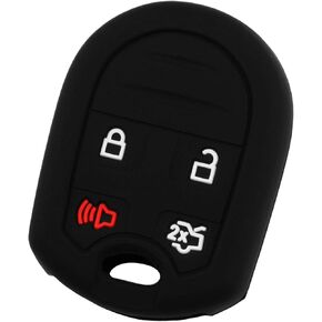 KeyGuardz Keyless Entry Remote Car Key Fob Outer Shell Cover Soft Rubber Protective Case for Ford Lincoln CWTWB1U793