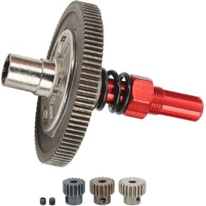 Estink Slipper Gear Set, 91T Slipper Gear Set RC Car Differential Upgrade Parts Metal Gear Assembly Replacement Fit for Arrma Senton 1/10 for Granite for Big Rock for RC Cars (Red)