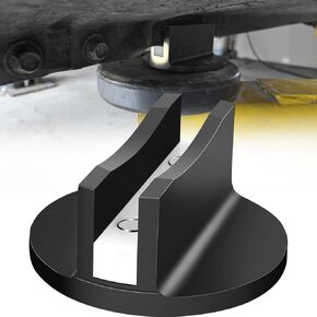 Magnetic Jack Pad Adapter 0.5’’ Aluminum Slotted Jack Pad Jack Universal Puck Pinch Weld Frame Rail Adapter for Cars- Black