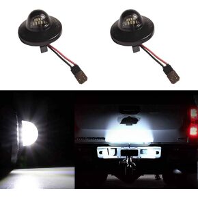 Leesoot 2 قطعة خالية من الأخطاء زينون أبيض LED لوحة ترخيص ضوء متوافق مع 1990-2016 Ford F150 F250 F350 F450 F550 Ranger Bronco Explorer Expedition Excursion مصباح علامة الترخيص الخلفي F1TZ-13550-A in Kuwait